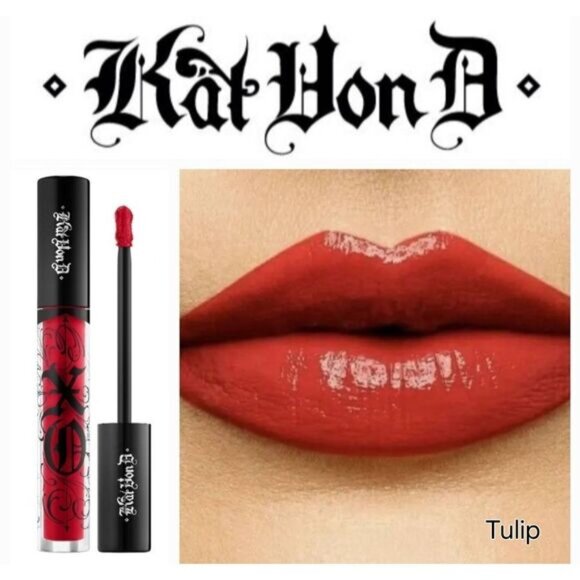 Tulip KVD Kat Von D XO VINYL LIP CREAM - TULIP - Picture 2 of 4